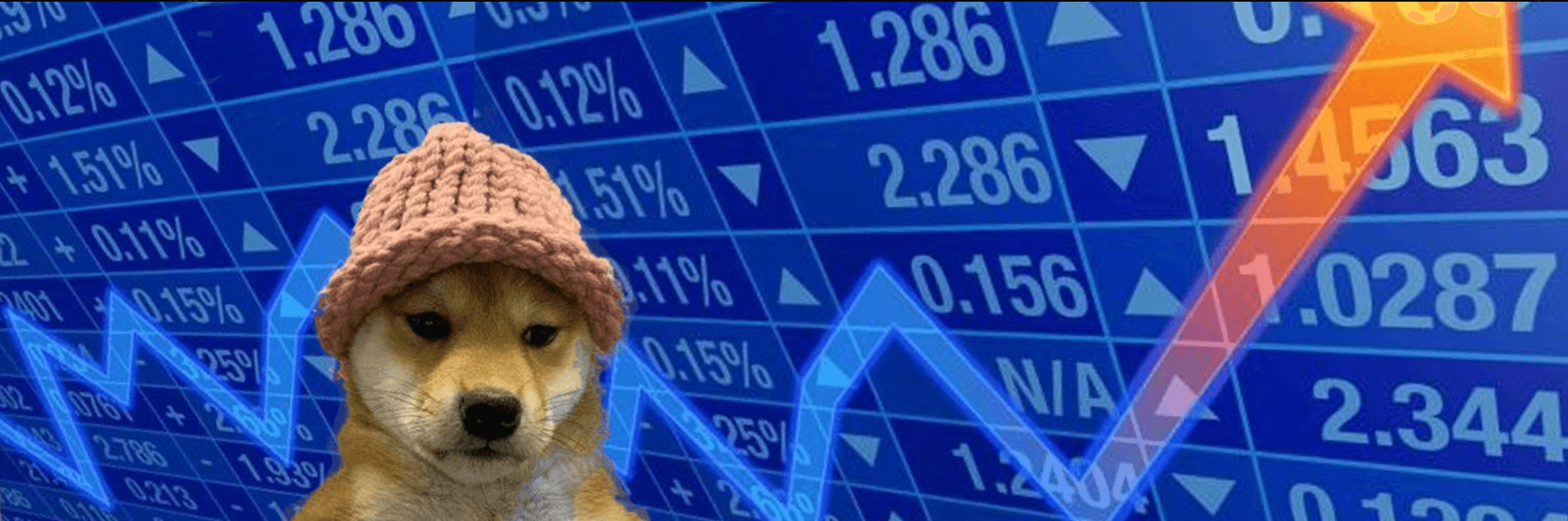 Market dog artwork shared in the illustrative alpha group